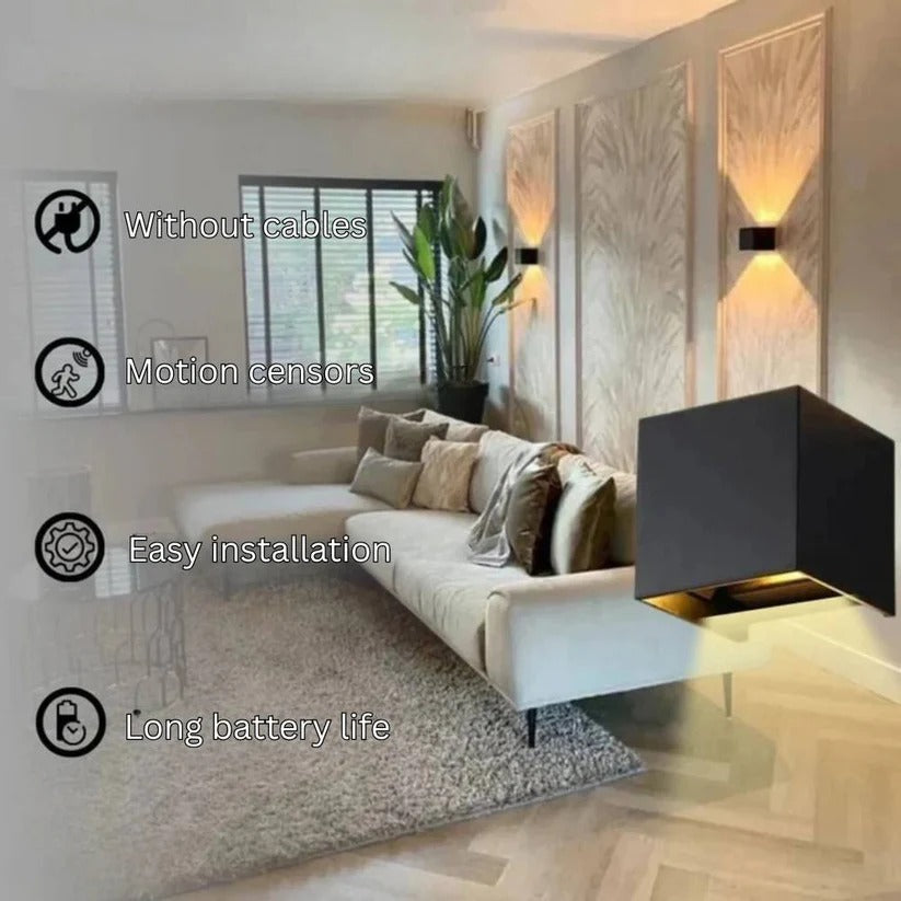 Versatile Magnetic Wall Lamp with Rechargeable Battery and Custom Brightness