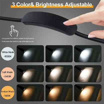 Hands-Free LED Shoulder Light with Flexible Arms and Custom Brightness
