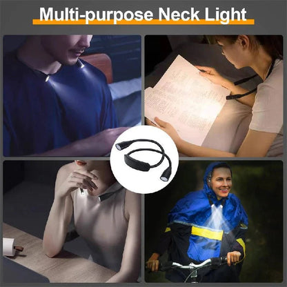 Hands-Free LED Shoulder Light with Flexible Arms and Custom Brightness