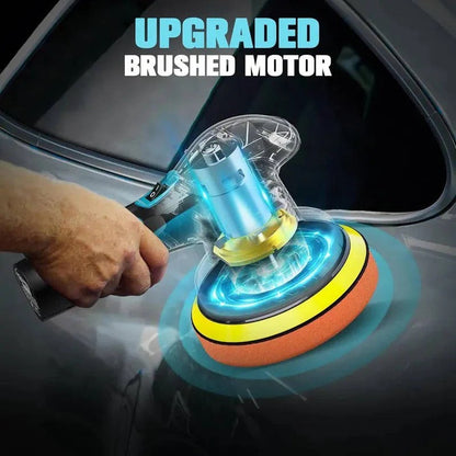 Wireless Car Buffer with Dual Battery Setup and 4 Versatile Pads, 6 Inch