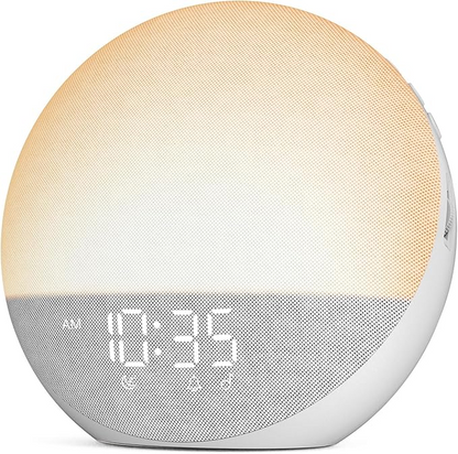 Gentle Dawn Alarm Clock with Adjustable Light and Dimming Features