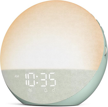 Gentle Dawn Alarm Clock with Adjustable Light and Dimming Features