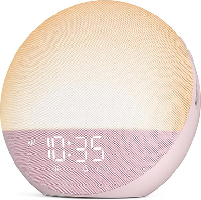 Gentle Dawn Alarm Clock with Adjustable Light and Dimming Features