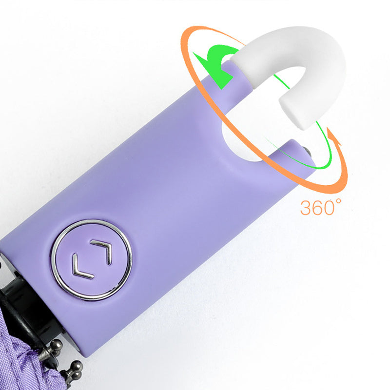 Instant Open Umbrella with 360° Swivel Handle & Hook Storage