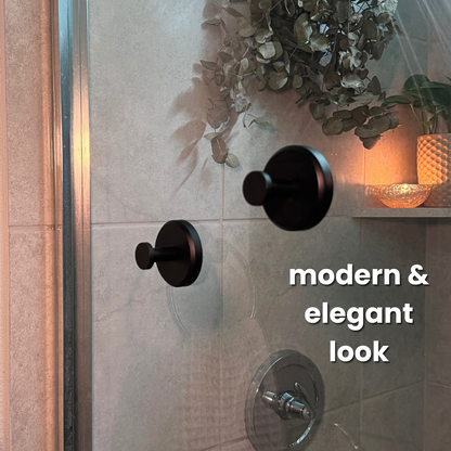 Easy-Install Suction Hooks with 15 lb Weight Capacity - 4-Pack