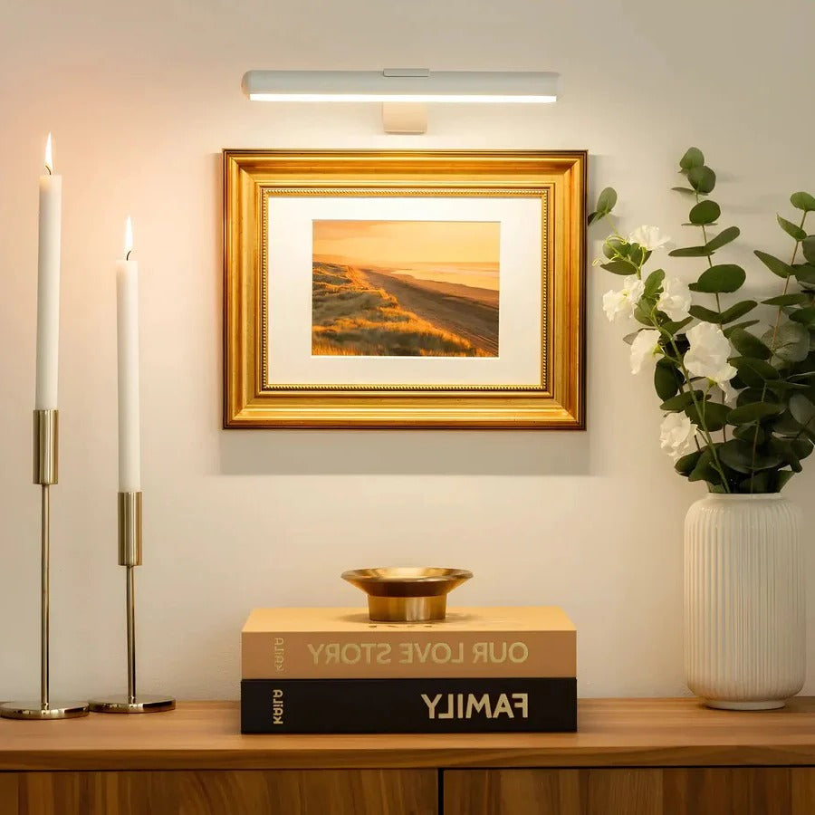 Versatile Rechargeable LED Wall Fixture for Art and Decor
