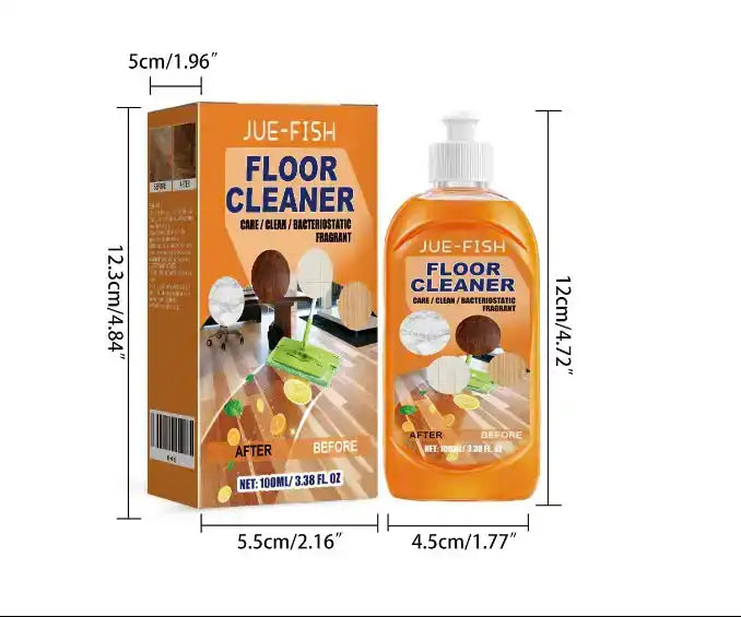 Eco-Friendly Floor Cleaner with Zesty Lemon Fragrance - 3.38 oz