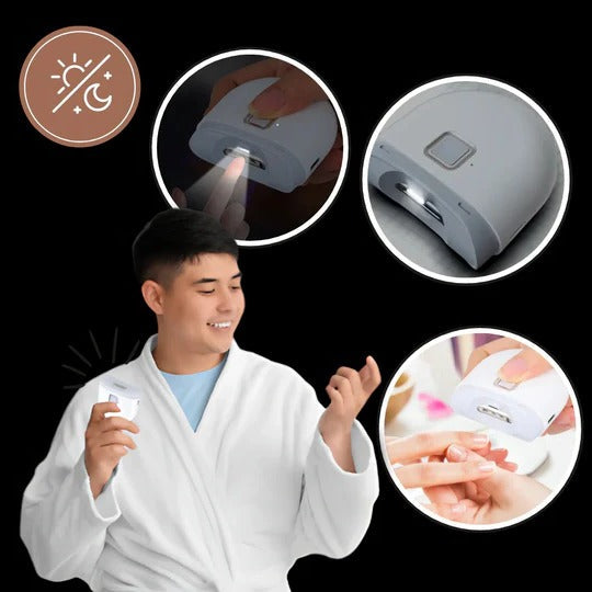Smart Nail Trimmer with Integrated Grinder and LED Light