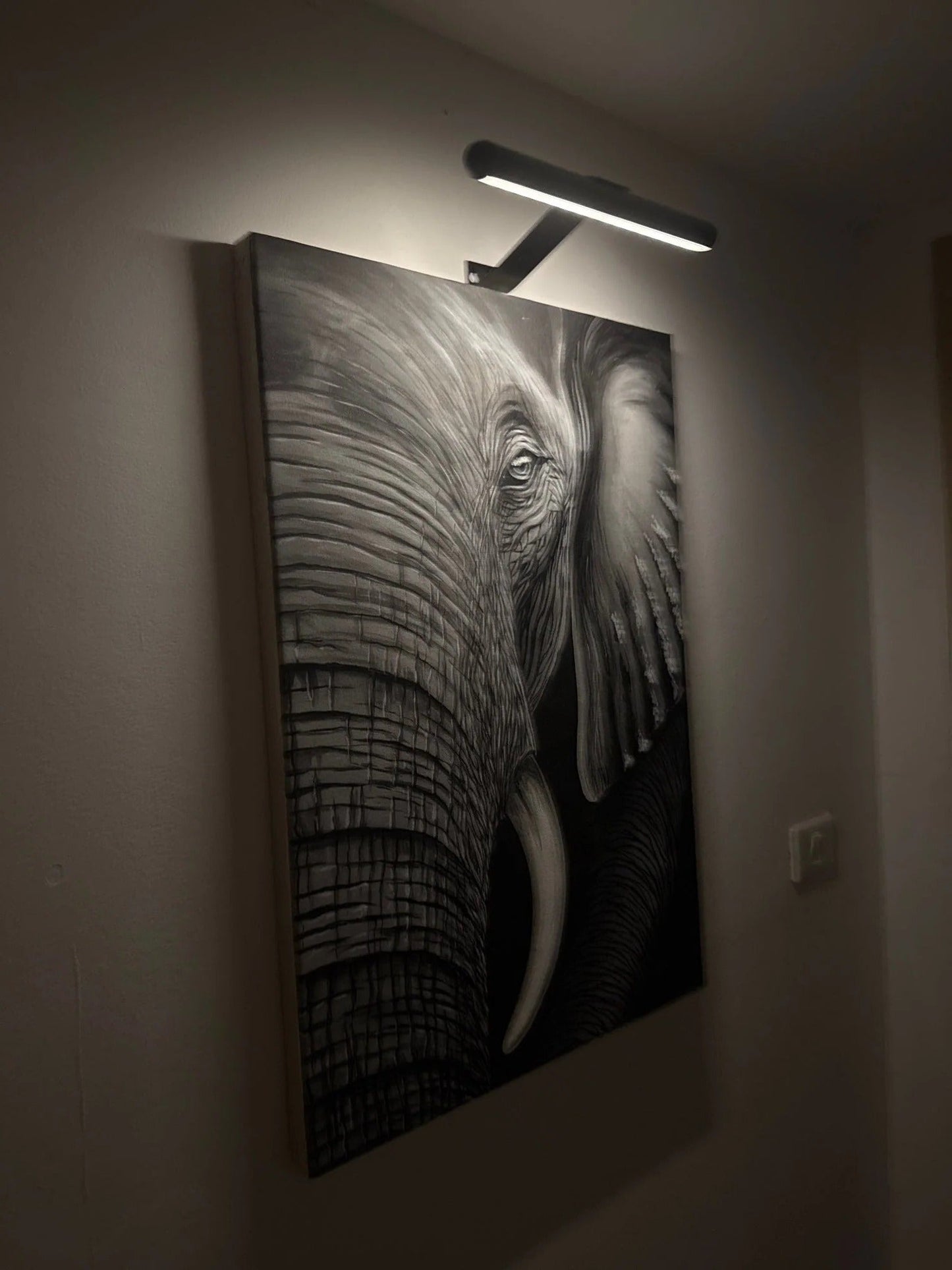 Rechargeable Wireless LED Art Light with 360° Rotating Head and Dimming Feature