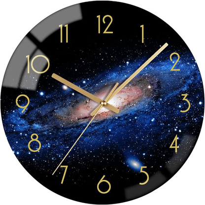 Stylish Wall Clock in Galaxy Design