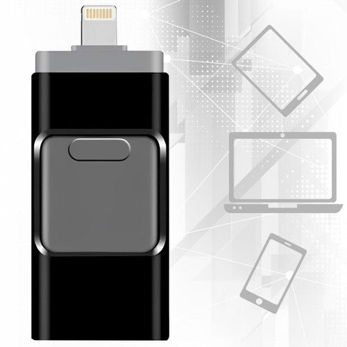 32GB USB Flash Drive with Multi-Connector for iPhone, Android, PC