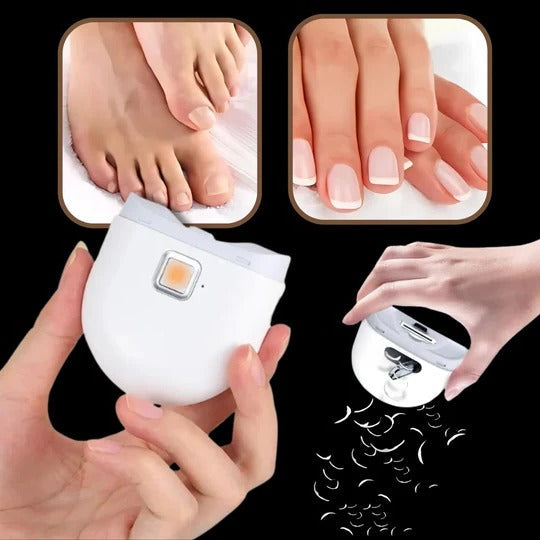 Smart Nail Trimmer with Integrated Grinder and LED Light