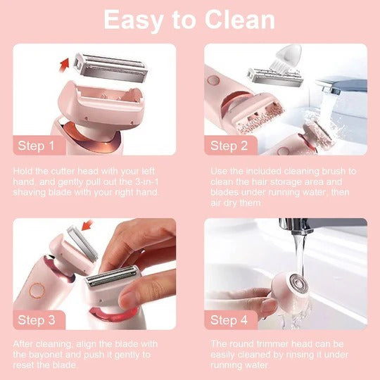 Effortless Women’s Electric Grooming Shaver for All Areas