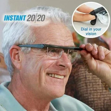 Versatile Vision Glasses with Adjustable Focus Dial