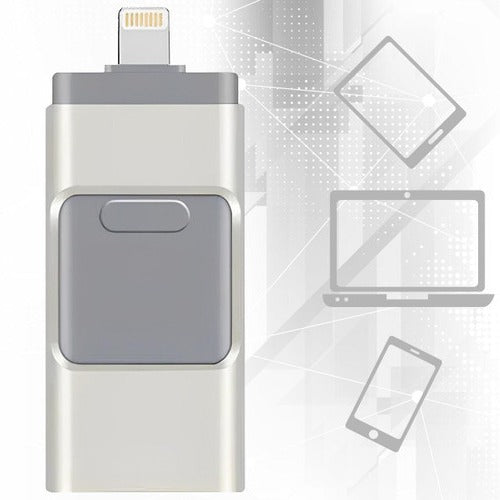 Versatile 32GB USB Drive with Four Connectors for Easy File Transfers