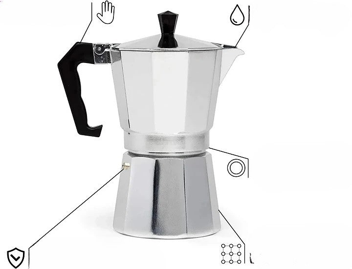 Compact Pressure Coffee Brewer for Single-Serve Perfection