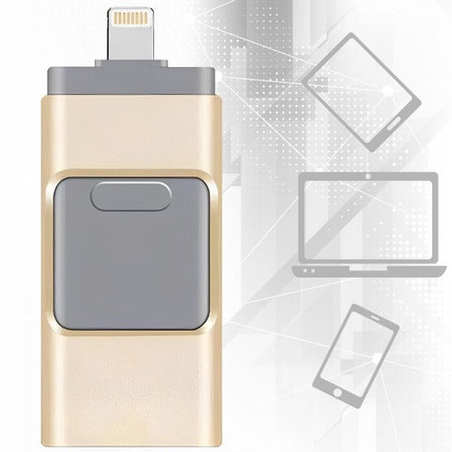 32GB USB Flash Drive with Multi-Connector for iPhone, Android, PC