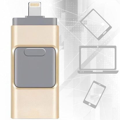 32GB USB Flash Drive with Multi-Connector for iPhone, Android, PC