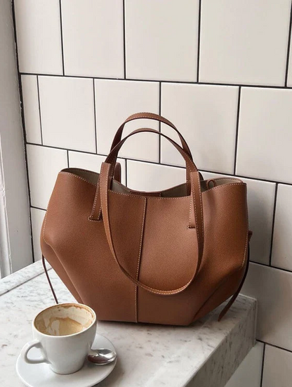 Women’s Spacious Shoulder Tote Bag with Secure Closure for Travel and Shopping