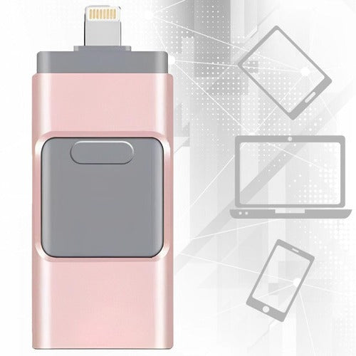 Versatile 32GB USB Drive with Four Connectors for Easy File Transfers