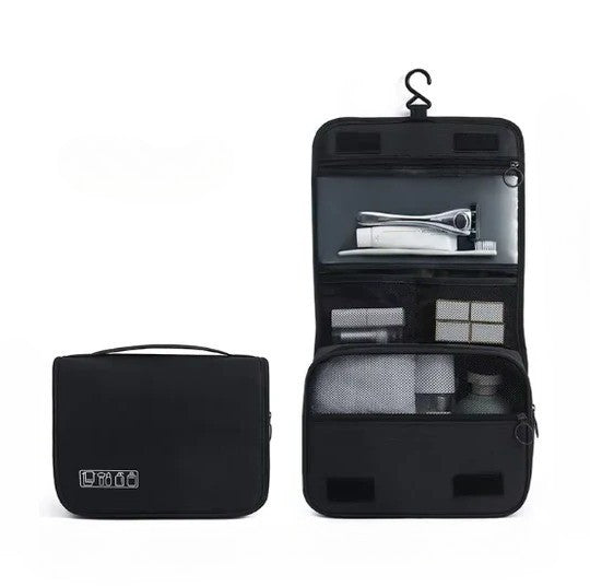 Travel-Friendly Hanging Organizer for Men's Toiletries
