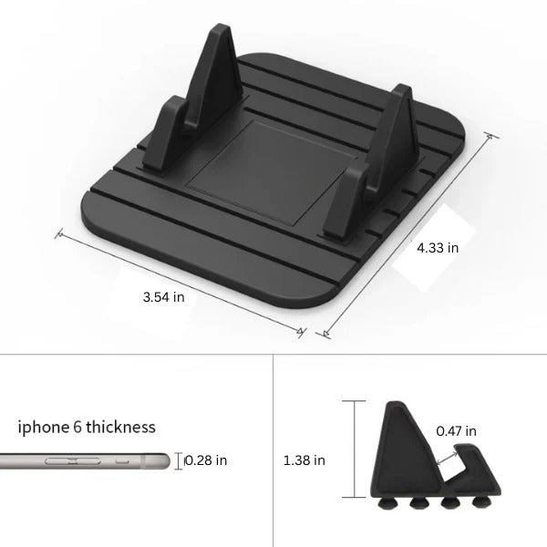 Secure Grip Phone Stand for Dashboard - Hands-Free Mounting
