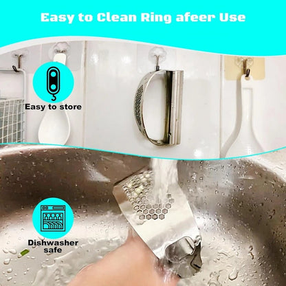 Effortless Garlic Crusher with Built-in Bottle Opener