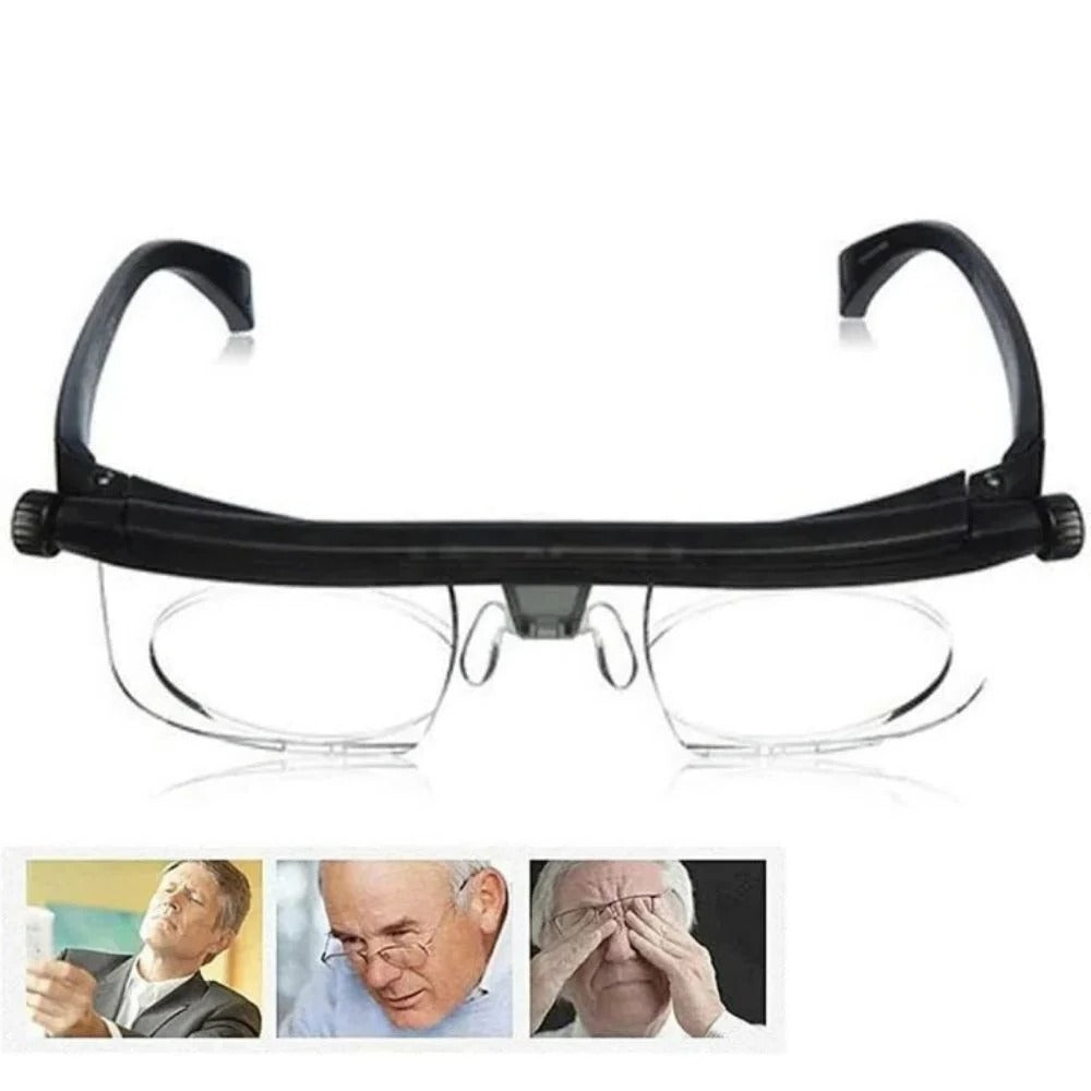 Versatile Vision Glasses with Adjustable Focus Dial
