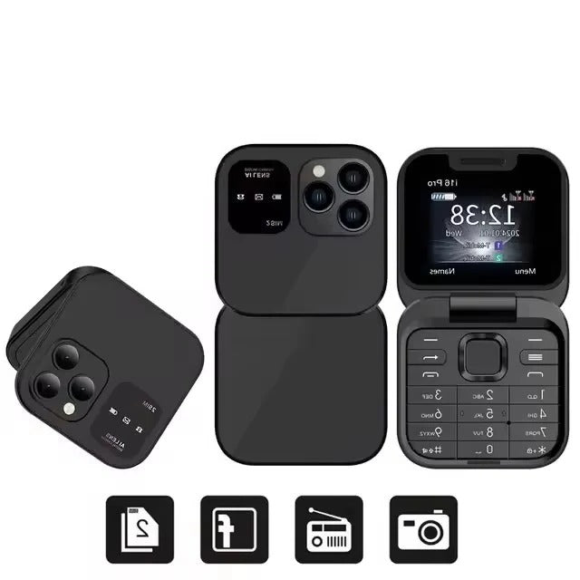 Senior-Friendly Flip Phone with Large Display and Clear Audio