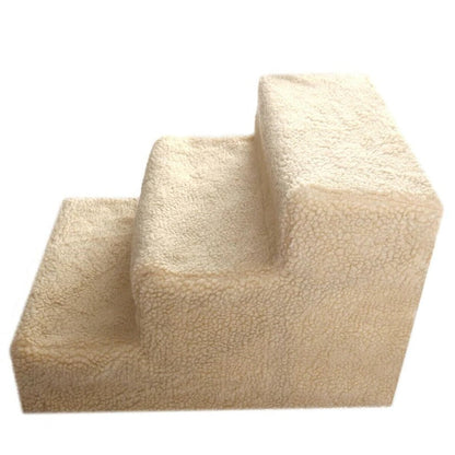 Elevated Pet Steps with Soft Washable Cover for Small Dogs