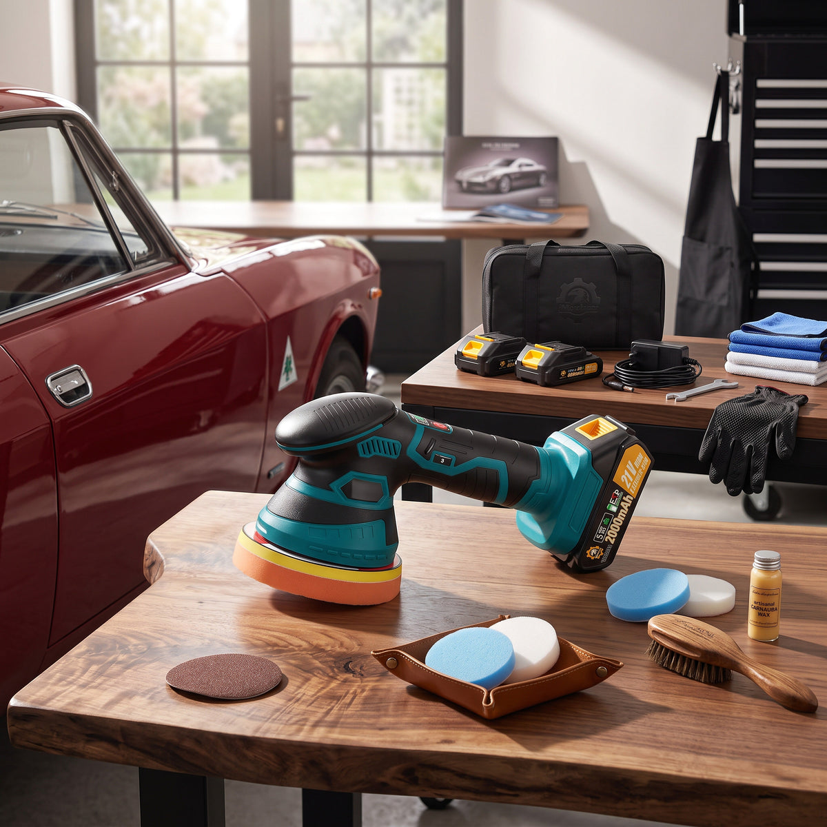 Cordless Paint Polisher for Effortless Auto Detailing