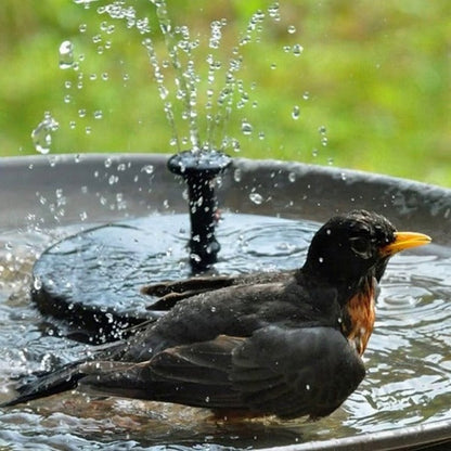 Eco-Friendly Solar Fountain with Versatile Nozzle Options