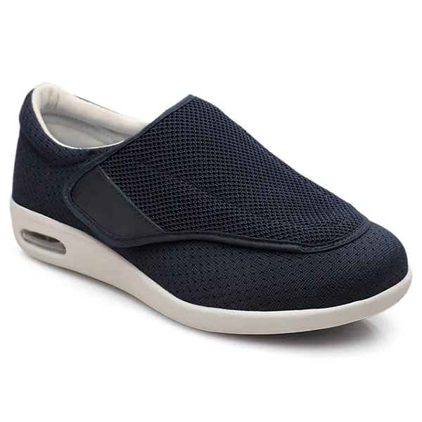 Extra Wide Lace-Up Walking Shoes for Swollen Feet with Memory Foam Insole