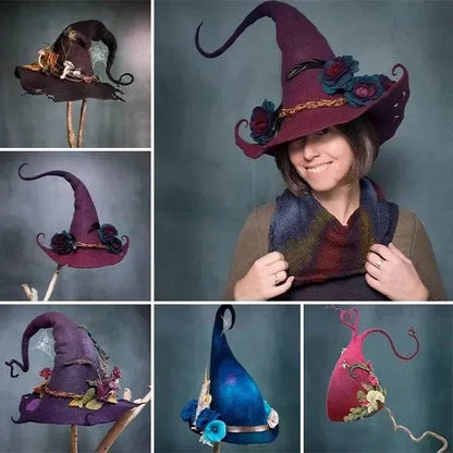 Classic Adjustable Witch Hat for Halloween Festivities