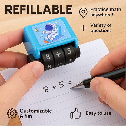Smart Math Practice Roller with Adjustable Bands and Comfortable Grip