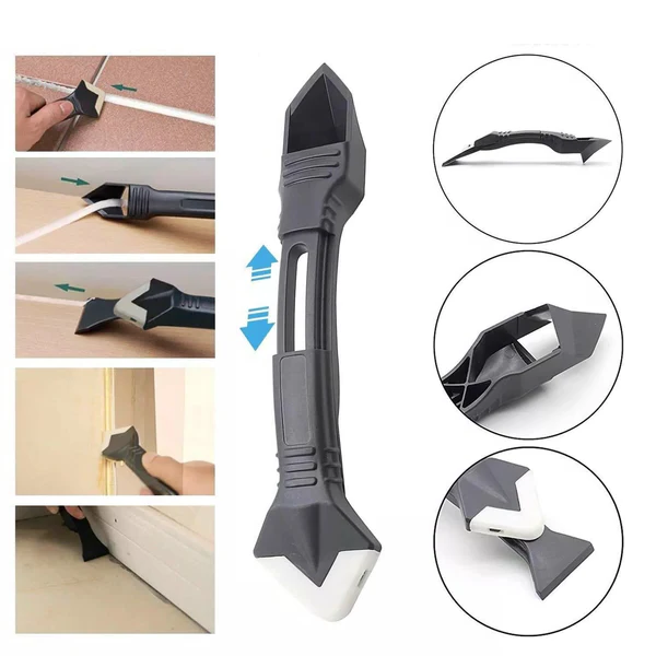 Premium Caulk Cleaning Tool with Versatile Rubber Blade