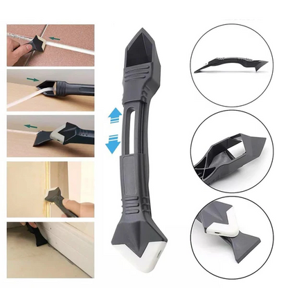 Premium Caulk Cleaning Tool with Versatile Rubber Blade