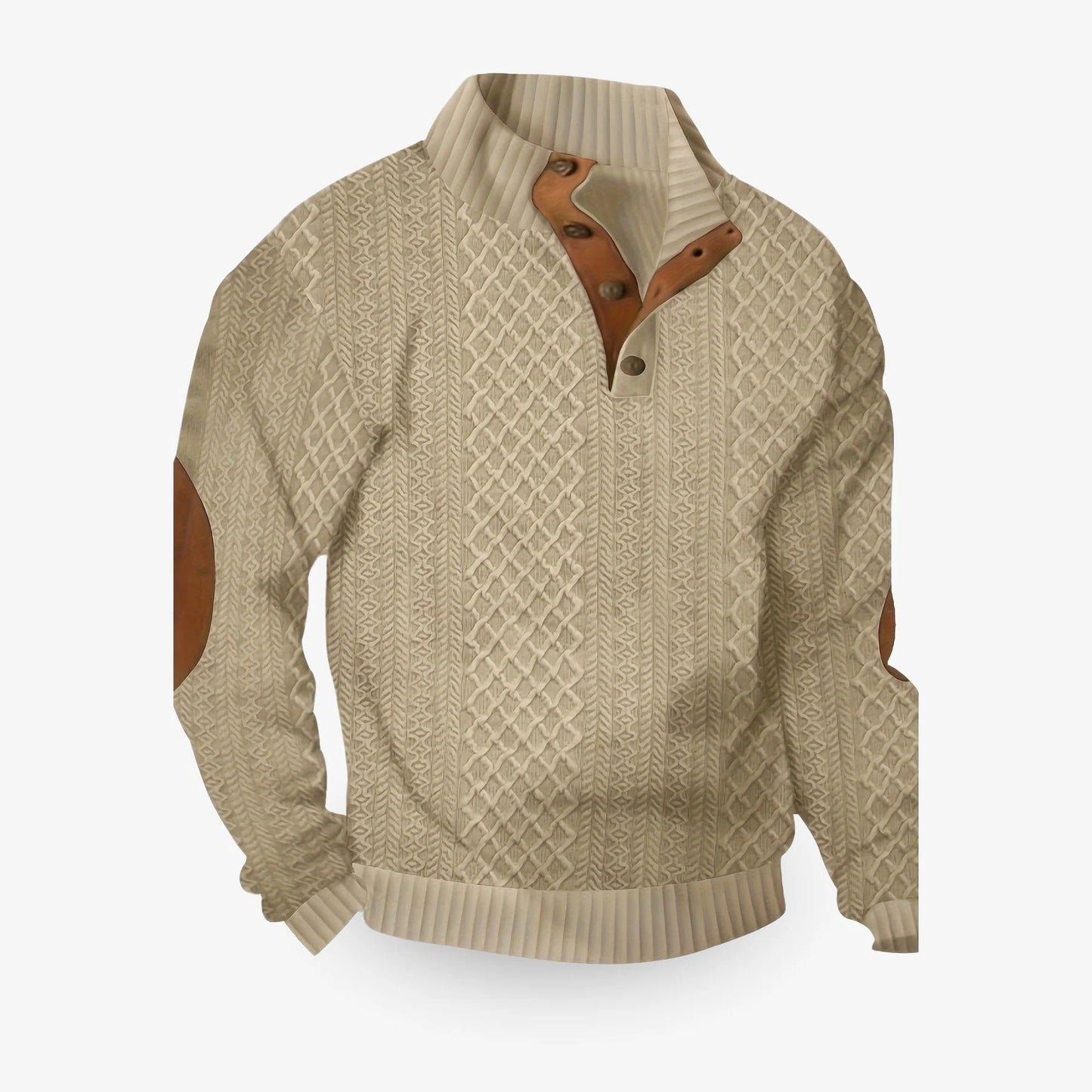 Luxurious Knit Pullover Sweater for Men - Merino Wool & Cashmere, Winter Ready, Sizes S-3XL, Available in 5 Colors