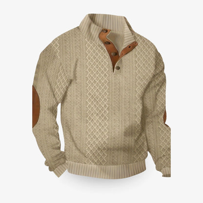 Luxurious Knit Pullover Sweater for Men - Merino Wool & Cashmere, Winter Ready, Sizes S-3XL, Available in 5 Colors