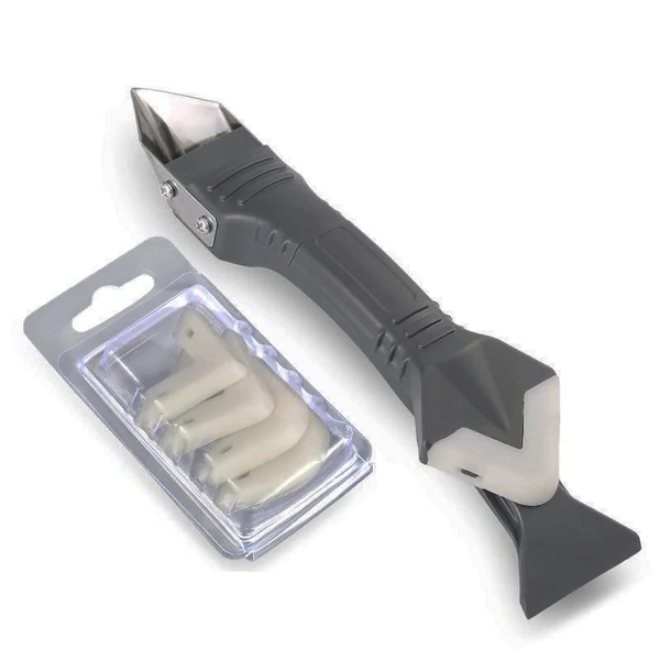 Premium Caulk Cleaning Tool with Versatile Rubber Blade