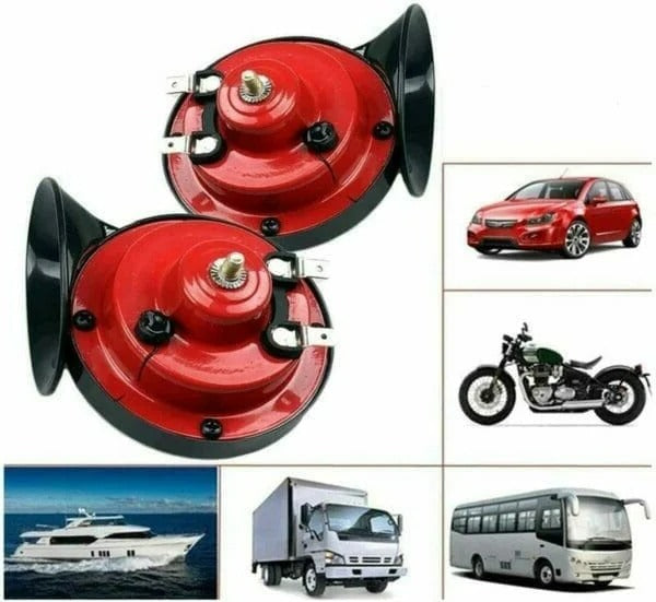 High-Impact Vehicle Horn with Integrated Compressor