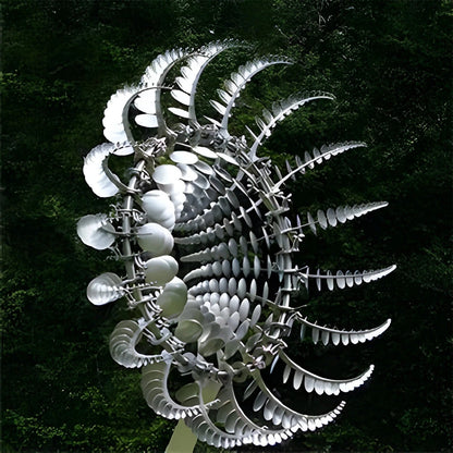 Vibrant Outdoor Kinetic Metal Garden Spinner for Dynamic Decor