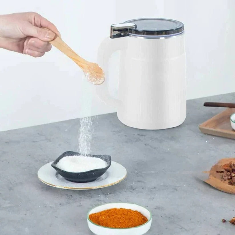 Home Flour Maker with Stainless Steel Storage and One-Touch Control