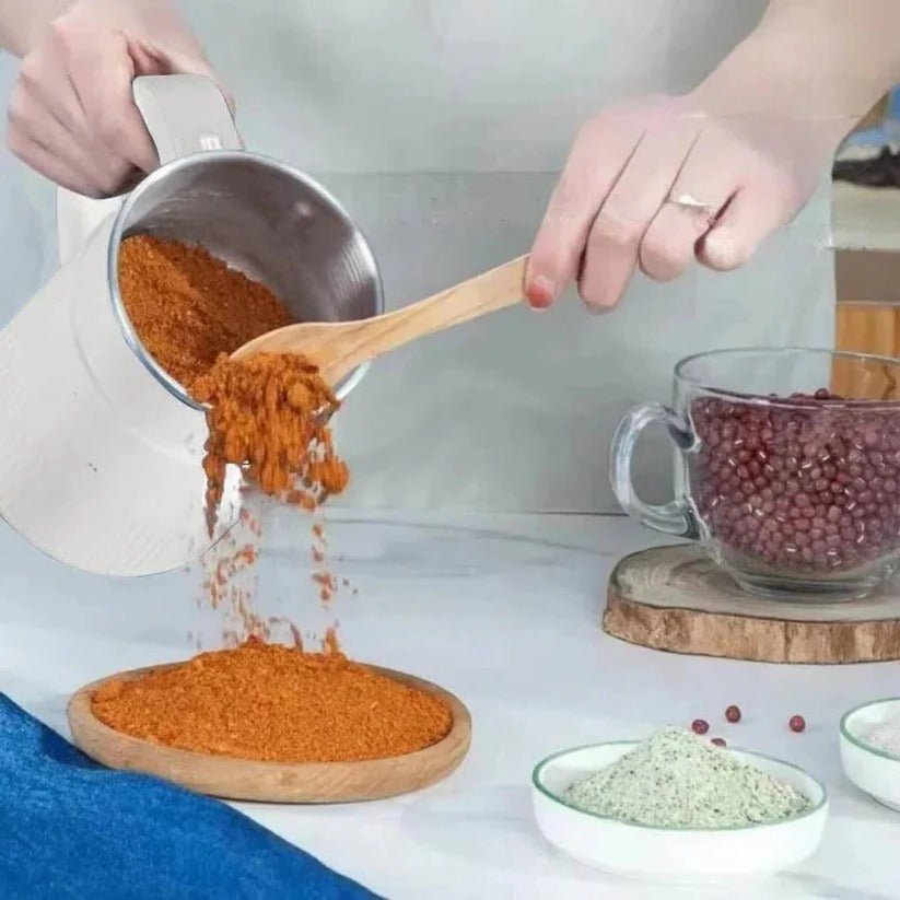 Home Flour Maker with Stainless Steel Storage and One-Touch Control
