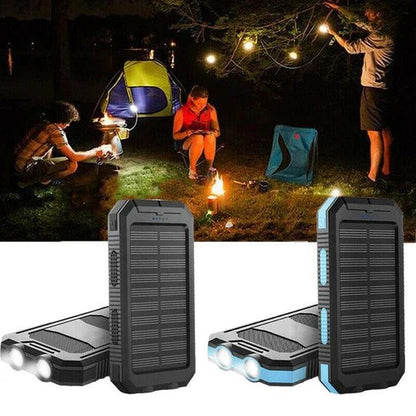 Massive 500,000 mAh Solar-Powered Portable Charger with Dual Outputs