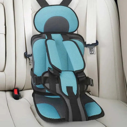 Secure Travel Booster Seat with Safety Harness for Kids