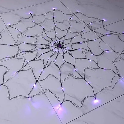 Enchanting Glow Spider Web Lights for Festive Décor