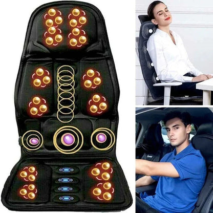 Versatile Massage Cushion with Soothing Heat for Home and Car