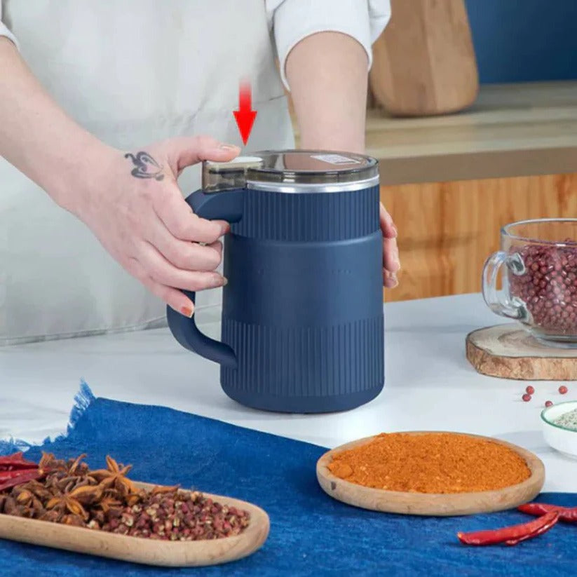Home Flour Maker with Stainless Steel Storage and One-Touch Control