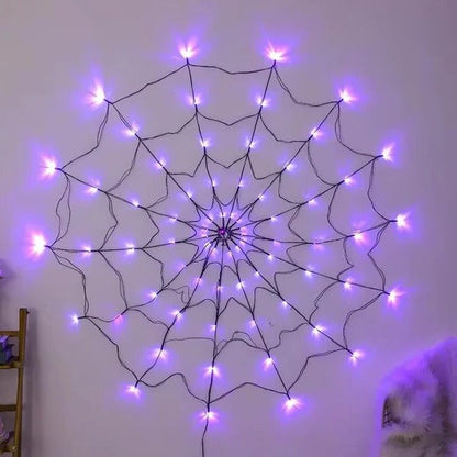 Enchanting Glow Spider Web Lights for Festive Décor